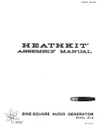 Heathkit IG-18 Assembly Manual предпросмотр