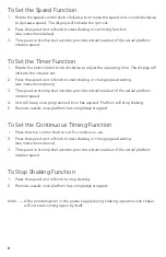 Предварительный просмотр 8 страницы Heathrow Scientific digital orbital shaker Instruction Manual