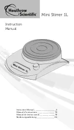 Предварительный просмотр 1 страницы Heathrow Scientific HS120155 Instruction Manual