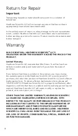 Предварительный просмотр 8 страницы Heathrow Scientific HS120155 Instruction Manual