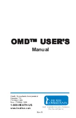 Предварительный просмотр 1 страницы Heathus OMD Manual