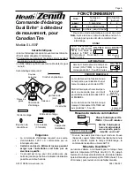 Preview for 9 page of HeathZenith Dual Brite SL-5597 Quick Start Manual