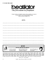 Preview for 40 page of Heatiator CB4236IR Owner'S Manual