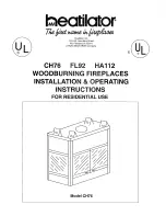 Preview for 1 page of Heatiator CH76 Installation & Operation Manual