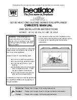 Preview for 1 page of Heatiator GC150 Owner'S Manual