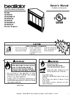 Preview for 1 page of Heatiator SILH50E-B Owner'S Manual