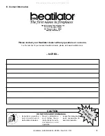 Предварительный просмотр 47 страницы Heatilator A36R Owner'S Manual