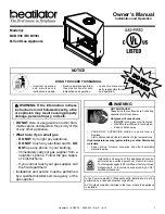 Heatilator B-Vent Gas Fireplace BCBV36 Owner'S Manual предпросмотр