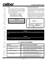 Preview for 18 page of Heatilator CALIBER DESIGNER B-VENT SERIES Installation And Operating Instructions Manual