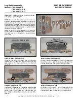 Preview for 1 page of Heatilator CFL-30NG Log Placement Instructions