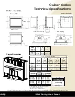 Предварительный просмотр 3 страницы Heatilator Direct Vent & B-Vent Gas Fireplace Caliber Specifications