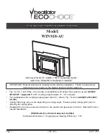 Heatilator ECO CHOICE WINS18 Installation Instructions Manual предпросмотр