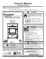 Preview for 1 page of Heatilator ECOCHOISE CAB50-C Owner'S Manual