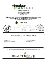 Preview for 40 page of Heatilator ECOCHOISE CAB50-C Owner'S Manual