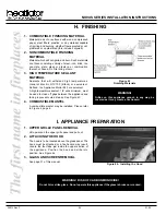 Предварительный просмотр 24 страницы Heatilator GNTC80 Installation & Operating Instructions Manual