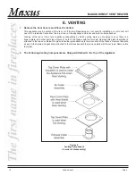 Предварительный просмотр 10 страницы Heatilator Maxus MAX60 Installation & Operating Instructions Manual