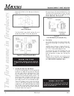 Предварительный просмотр 16 страницы Heatilator Maxus MAX60 Installation & Operating Instructions Manual