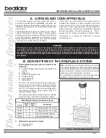 Предварительный просмотр 4 страницы Heatilator MH36A Operating Instructions Manual