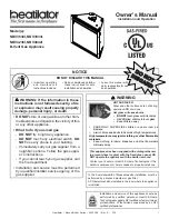 Heatilator NBV3630I Owner'S Manual preview