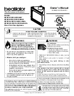 Preview for 1 page of Heatilator ND3630I Owner'S Manual