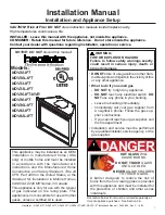 Heatilator NDV30-IFT Installation Manual предпросмотр