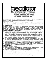 Preview for 32 page of Heatilator ODYSSEY ODY42 Installation & Operating Instructions Manual