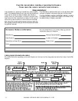 Предварительный просмотр 2 страницы Heatilator ST42A Owner'S Manual