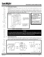 Предварительный просмотр 10 страницы Heatilator traditional T4800 Installation & Operating Instructions Manual