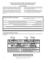 Preview for 2 page of Heatilator Wood Burning Fireplace I100 Owner'S Manual