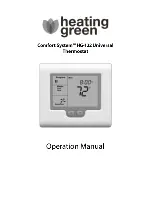 Предварительный просмотр 1 страницы Heating Green Comfort System HG-122 Operation Manual