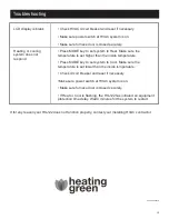 Предварительный просмотр 14 страницы Heating Green Comfort System HG-122 Operation Manual