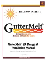 HEATIZON SYSTEMS Gutter Melt SR Design & Installation Manual preview