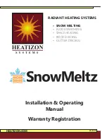 Preview for 1 page of HEATIZON SYSTEMS SnoWmeltz Installation & Operating Manual