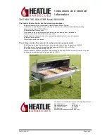 Preview for 1 page of Heatlie Barbecues Roaster series Instructions And General Information