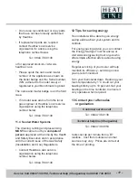 Preview for 17 page of Heatline CaprizPlus 24a Instructions For Use Manual