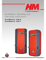 Preview for 1 page of Heatmaster 200 F Installation And Operating Instructions Manual