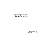 Heatmiser PRTHW-W Operating Instructions Manual preview