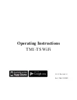 Heatmiser TM1-TS WiFi RF Operating Instructions Manual preview