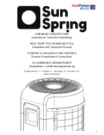 HeatPumps4Pools Sun Spring 10 Installation And Instruction Manual предпросмотр