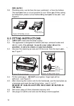 Предварительный просмотр 10 страницы Heatrae Sadia HANDY NO-TOUCH Fitting Instructions And User Manual