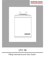 Preview for 1 page of Heatrae Sadia UTC 99 Fitting Instructions And User Manual