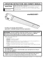 HeatStar enerradiant HST35 Operating Instructions And Owner'S Manual предпросмотр