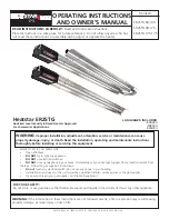 Предварительный просмотр 1 страницы HeatStar ER2STG 125-175 Operating Instructions And Owner'S Manual