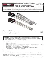 Preview for 1 page of HeatStar ERSP-100 Operating Instructions And Owner'S Manual