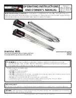 Предварительный просмотр 1 страницы HeatStar ERXL Series Operating Instructions Manual