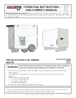 HeatStar F109100 Operating Instructions And Owner'S Manual preview