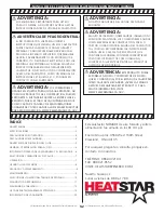 Предварительный просмотр 42 страницы HeatStar F109200 Operating Instructions And Owner'S Manual