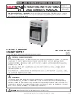 HeatStar F147500 Operating Instructions And Owner'S Manual preview