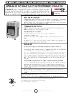 Preview for 20 page of HeatStar F147500 Operating Instructions And Owner'S Manual