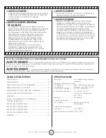 Preview for 12 page of HeatStar HS125FAV Operating Instructions And Owner'S Manual